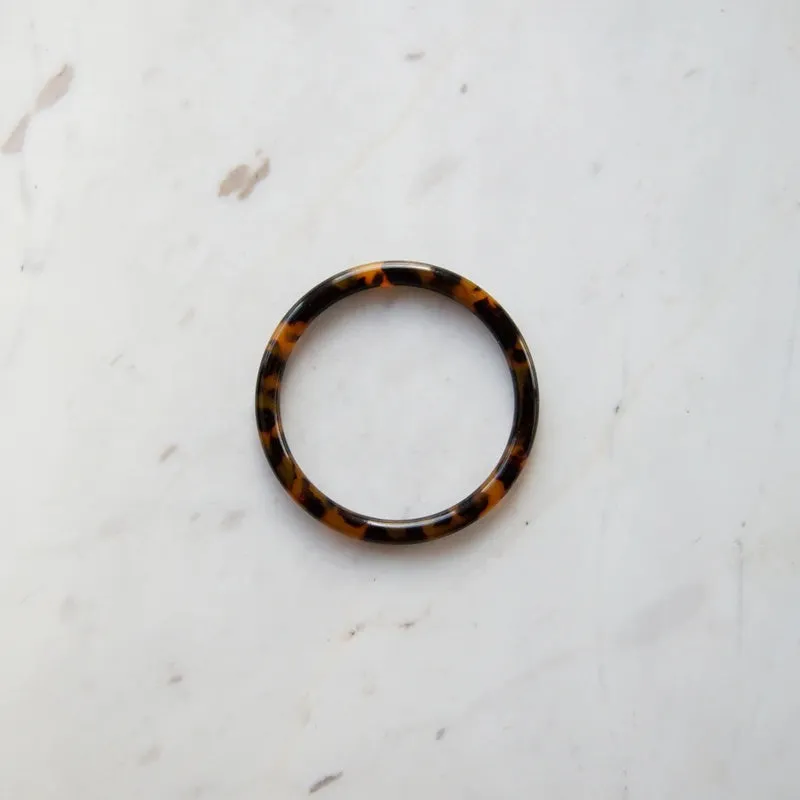 Sophie - Bold Bangle - Dark Tort