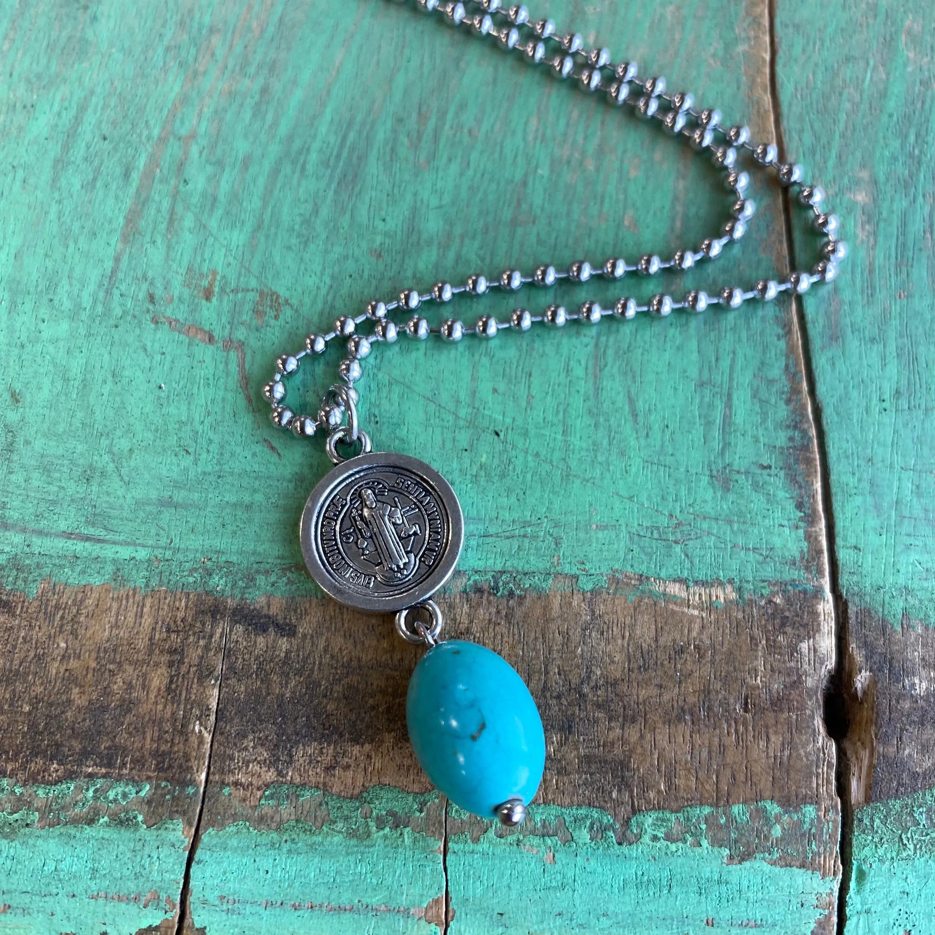 St Benedict Turquoise Set