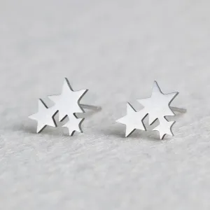 Star Studs - Star Stud Earrings - Tiny Star Earrings - Thin Silver Earrings - Simple Stud Earrings - Dainty Stud Earrings -  Earrings Gift