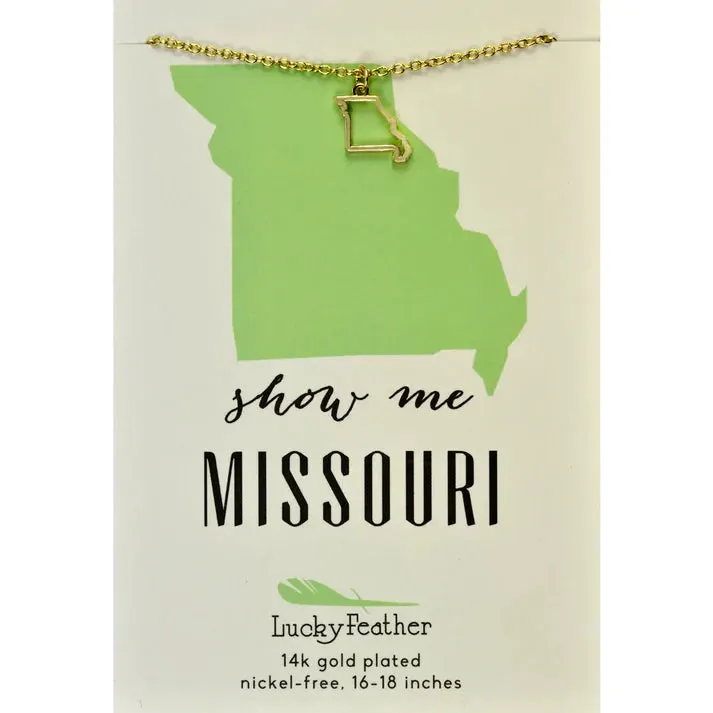 State Outline Necklace