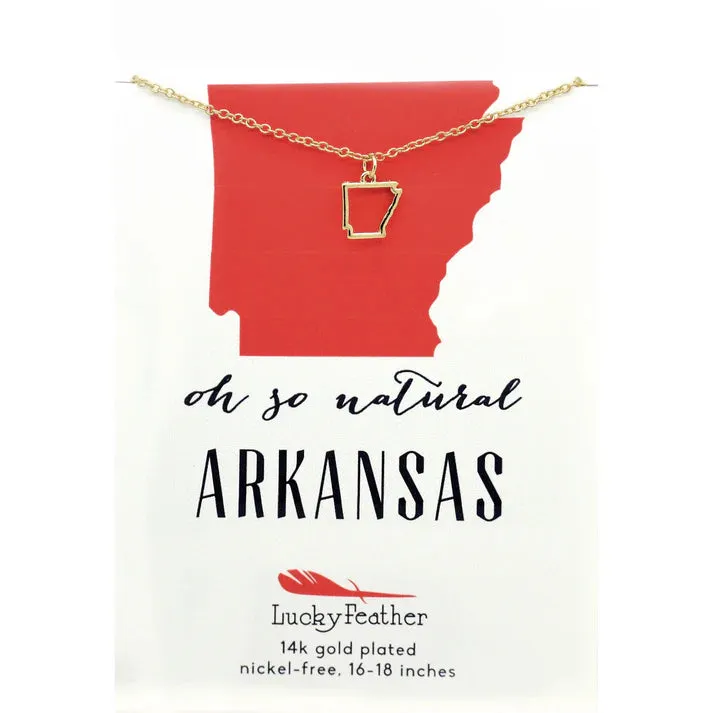 State Outline Necklace