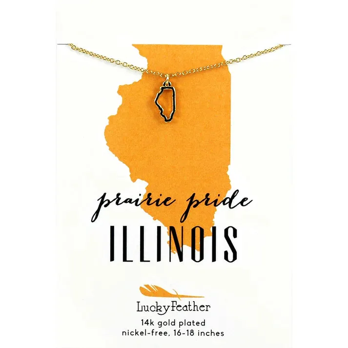 State Outline Necklace