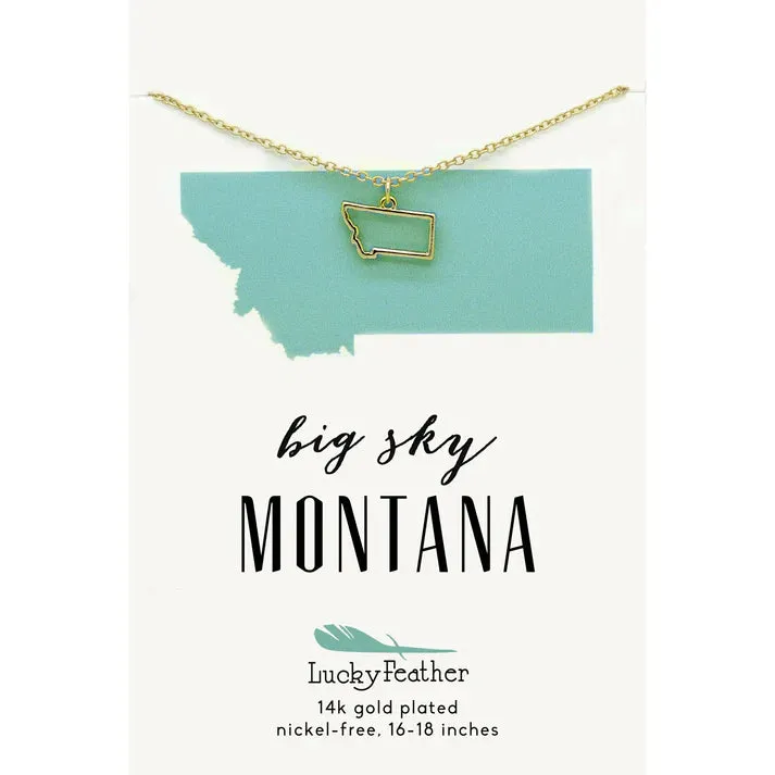 State Outline Necklace