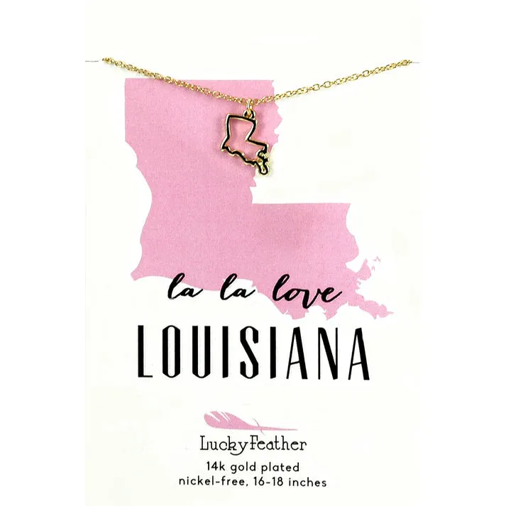 State Outline Necklace