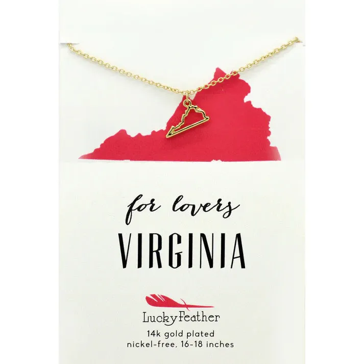 State Outline Necklace