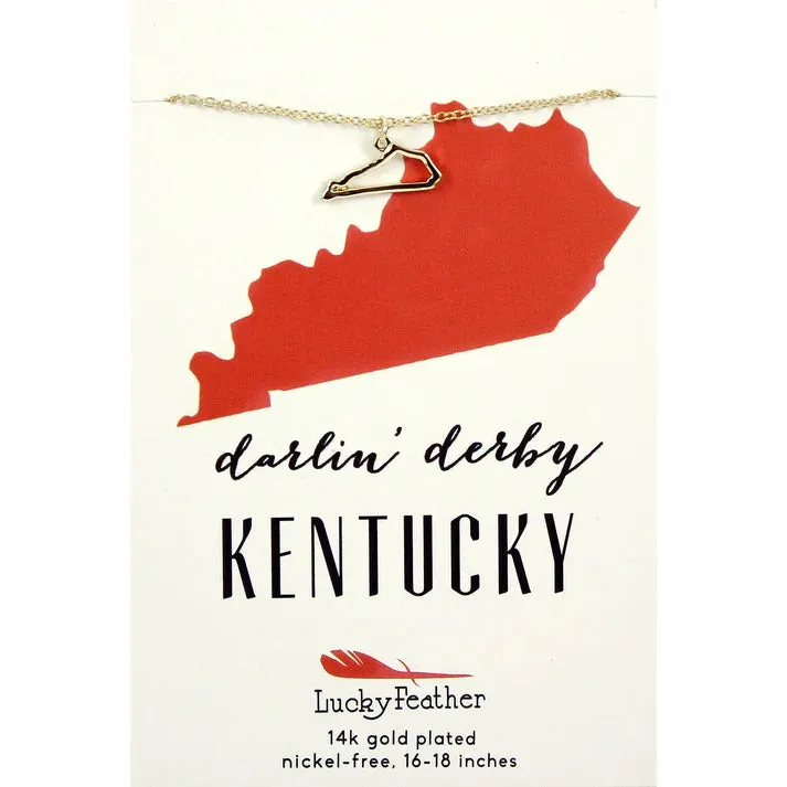 State Outline Necklace