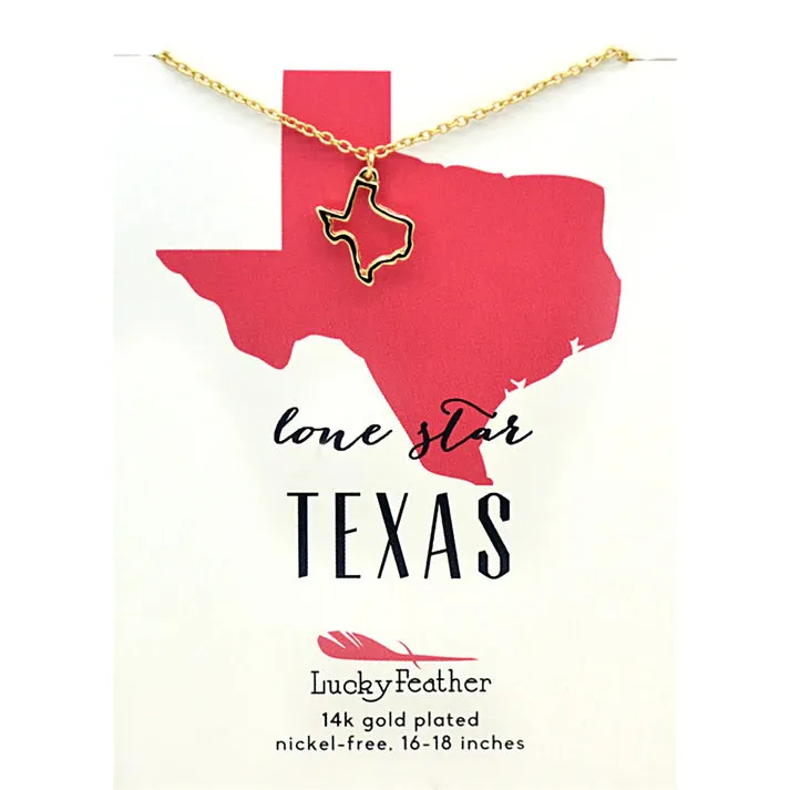 State Outline Necklace