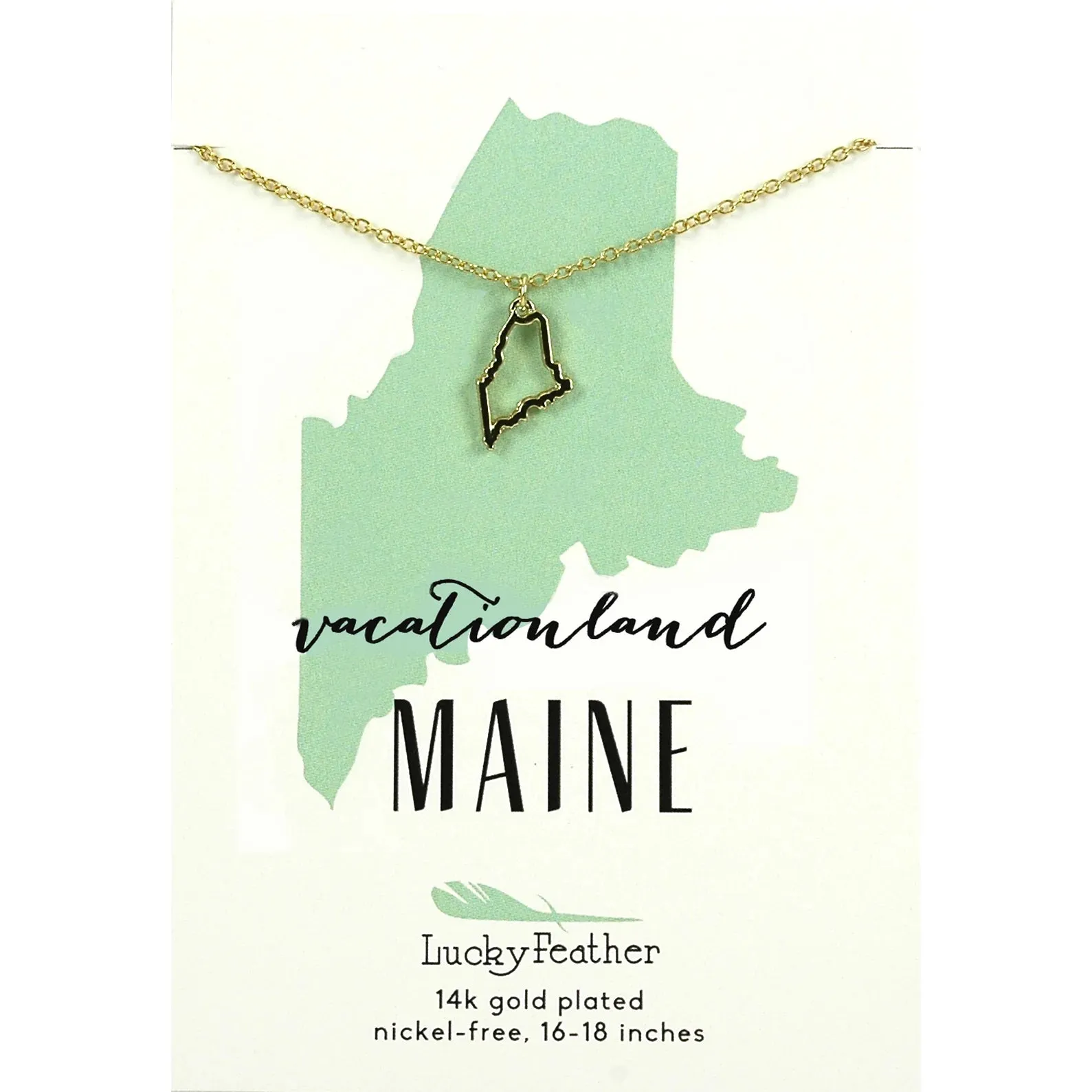 State Outline Necklace