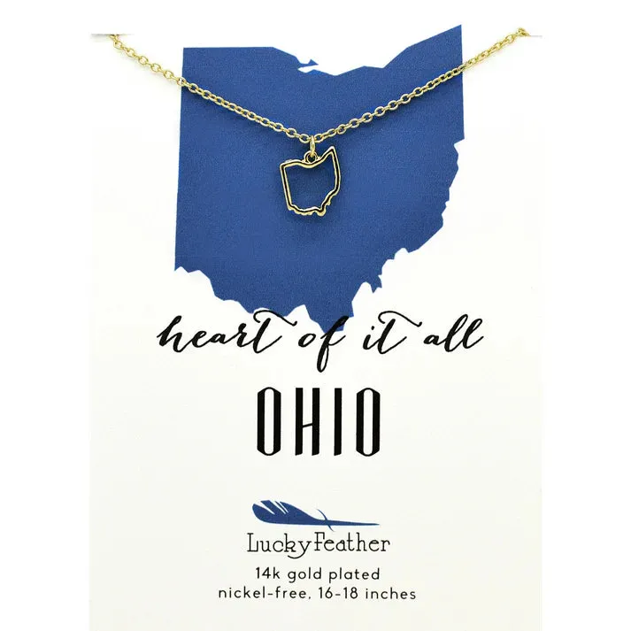 State Outline Necklace