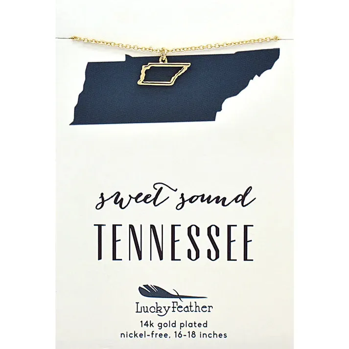 State Outline Necklace