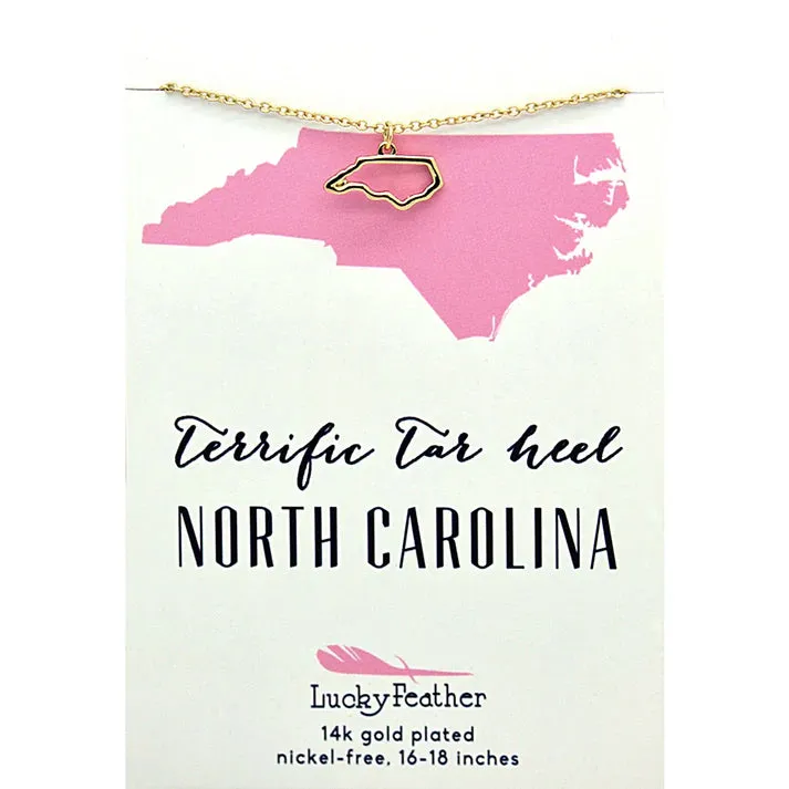 State Outline Necklace