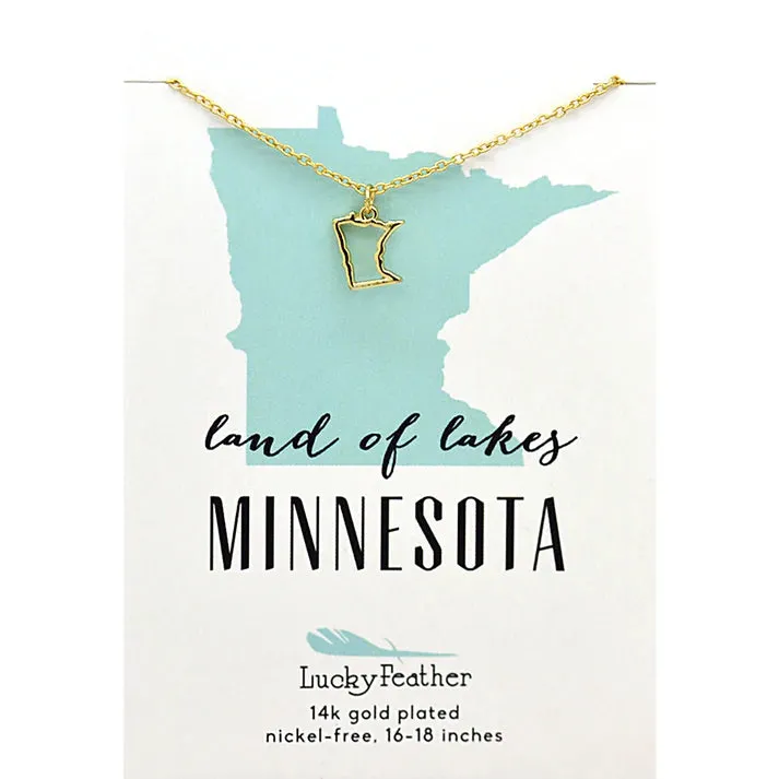 State Outline Necklace