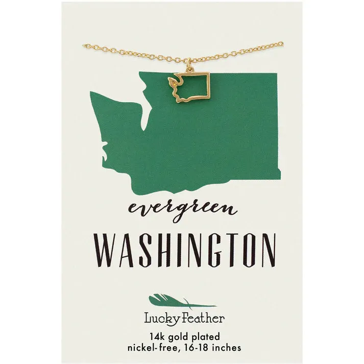 State Outline Necklace