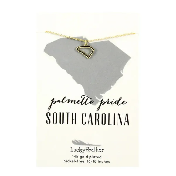 State Outline Necklace