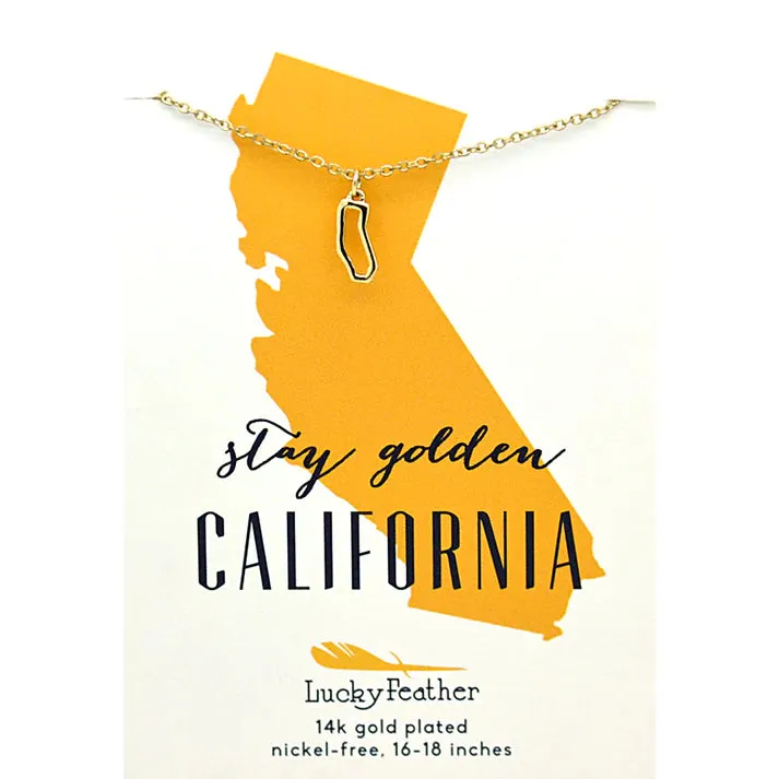 State Outline Necklace