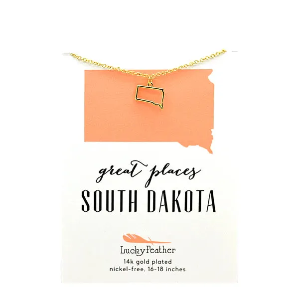 State Outline Necklace