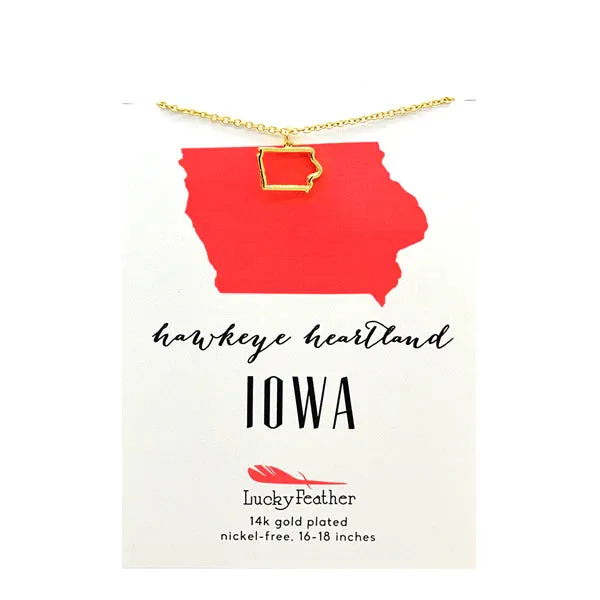 State Outline Necklace