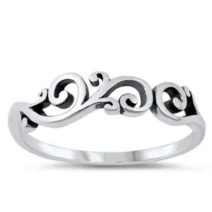 Sterling Silver Multi Swirl Ring