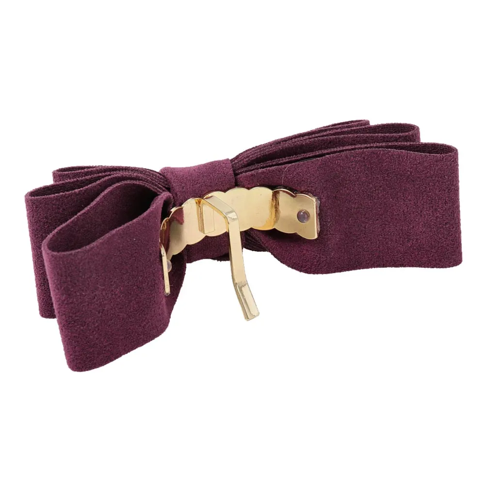 Suede Bow Ponytail Cuff