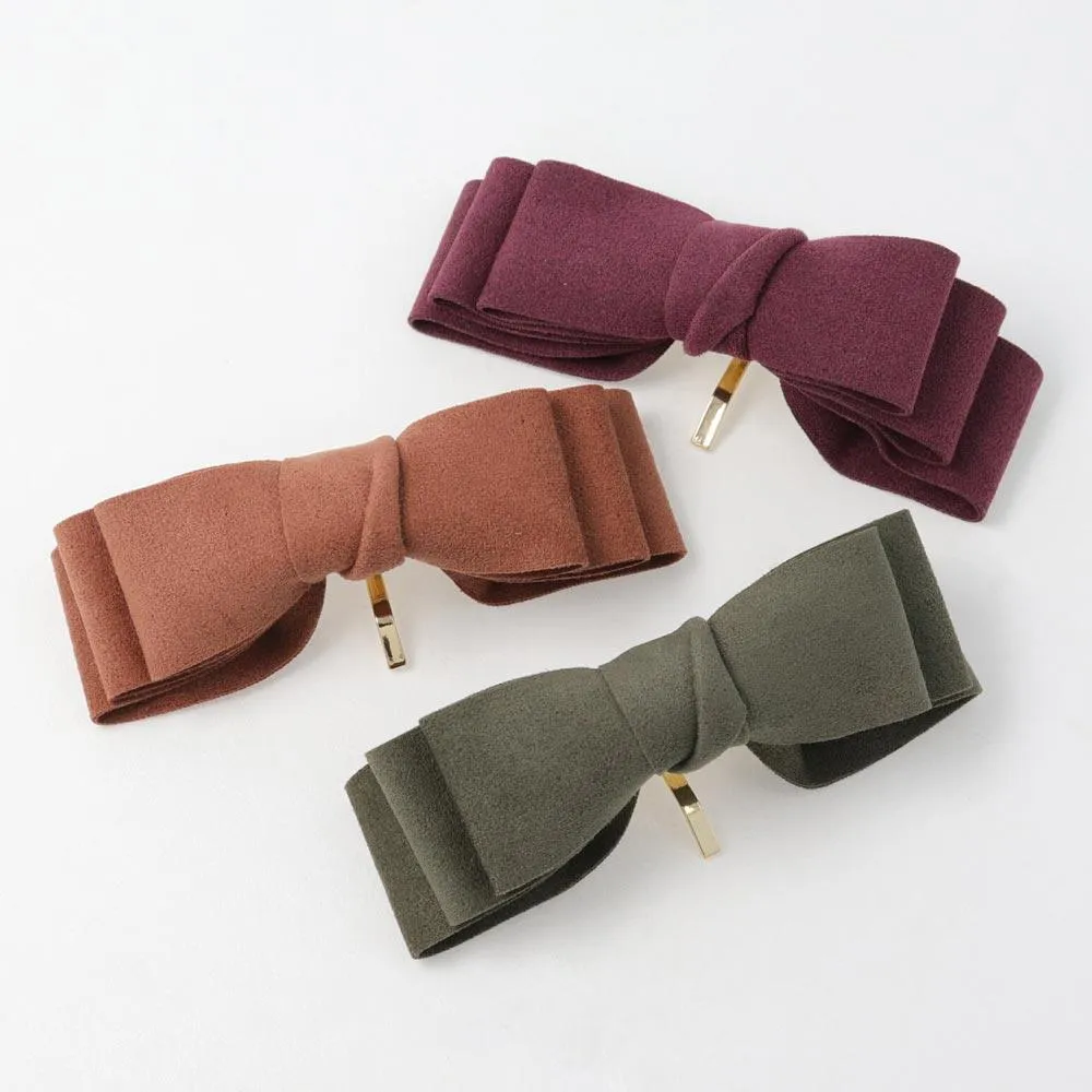 Suede Bow Ponytail Cuff