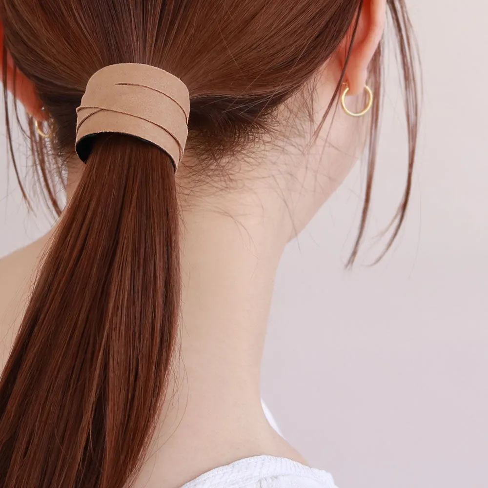 Suede Wrap Ponytail Cuff