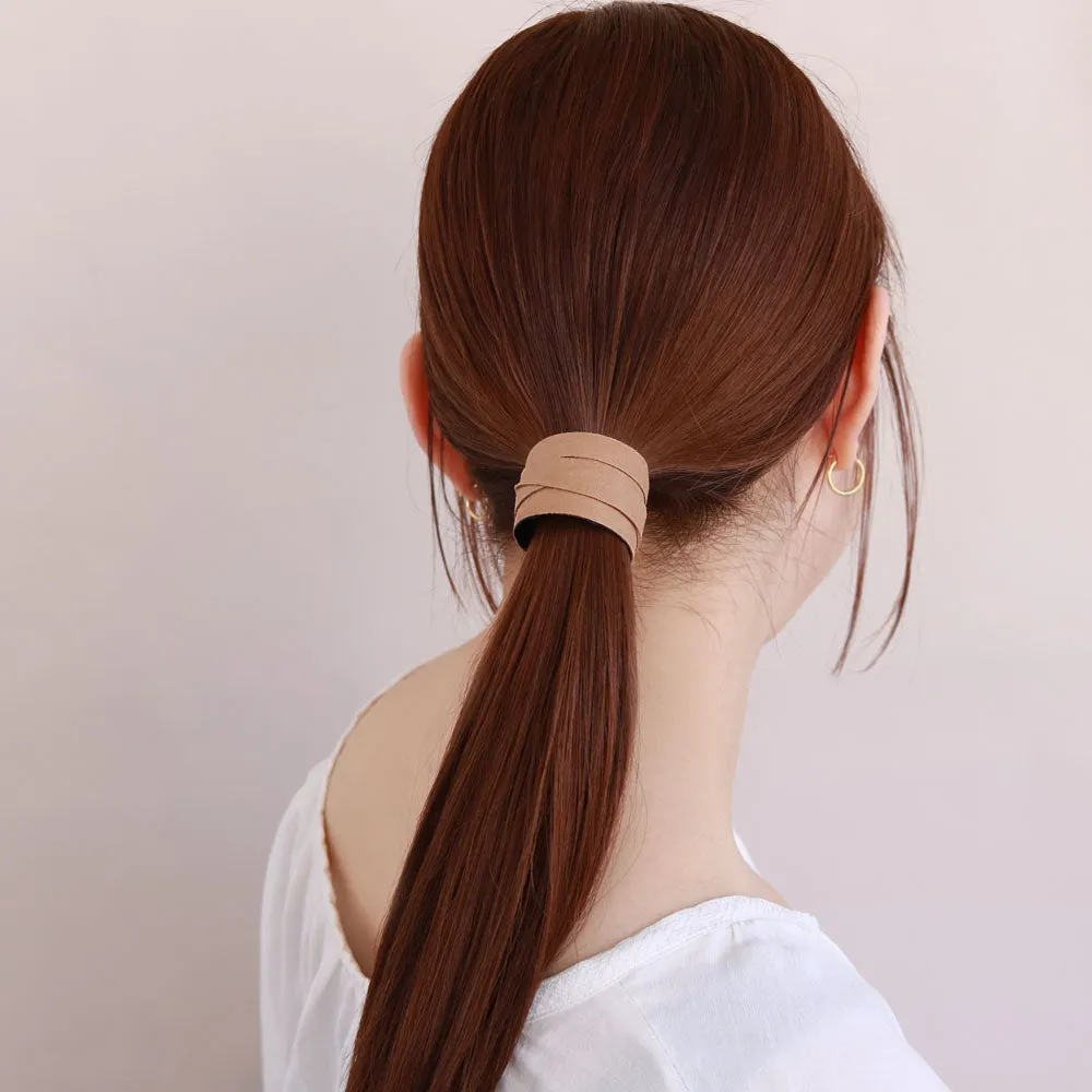 Suede Wrap Ponytail Cuff