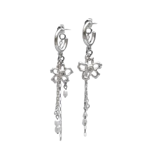 Sunday Feel Lazy Daisy Earrings (Silver)