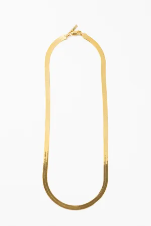 Thick Herringbone Chain Necklace