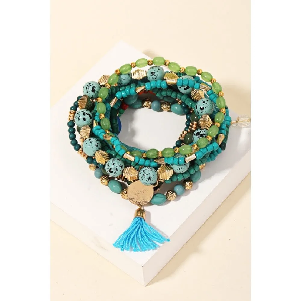 Turquoise Falls Beaded Bracelets