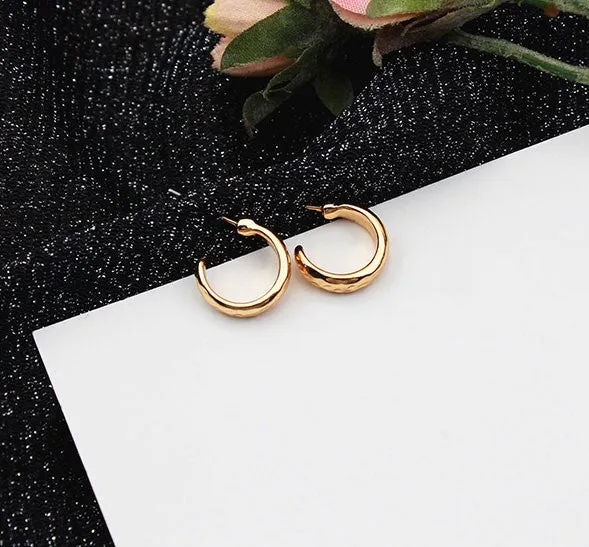 Vintage Gold Hoop Earrings