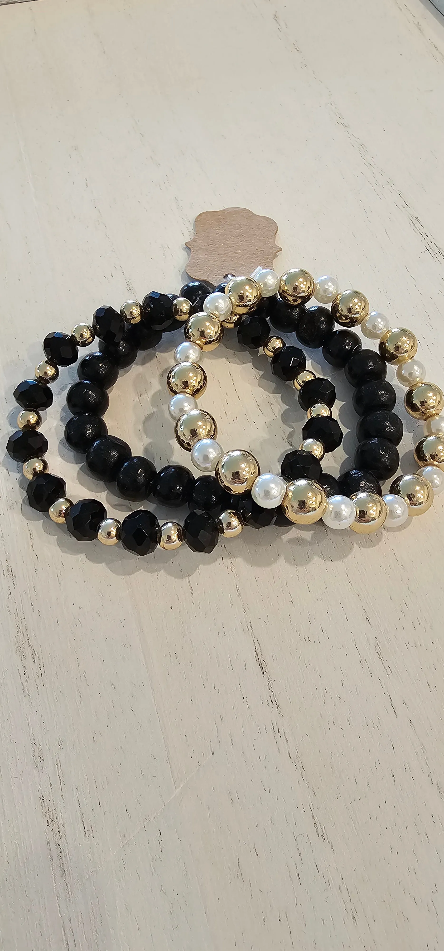 Willa Stackable - Black - Boho Bracelet