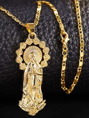 Women's Fashionable Virgin Mary Pendant Necklace