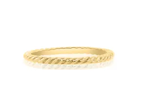 Yellow Gold Twisted Rope Band